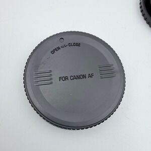 Canon & Sigma Rear Lens Caps for Canon EF AF Mount Lenses Black 2 Piece Set